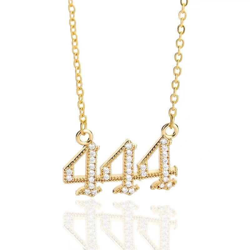 Icy Angel Number Necklace